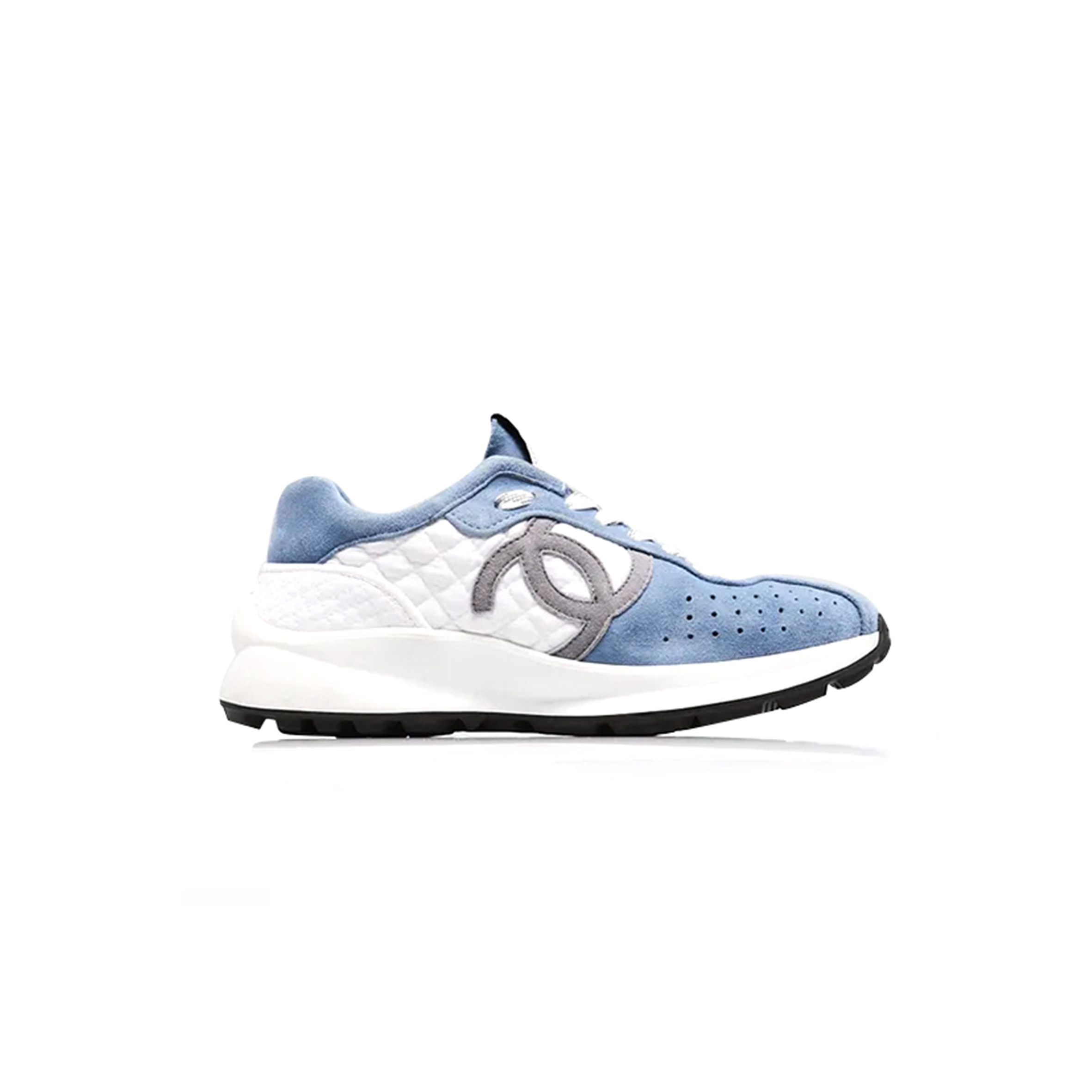 CHANEL SNEAKERS FABRIC & SUEDE KIDSKIN BLUE & WHITE G39074 Y55825 K4274 CHANEL SNEAKERS FABRIC & SUEDE KIDSKIN BLUE & WHITE G39074 Y55825 K4274